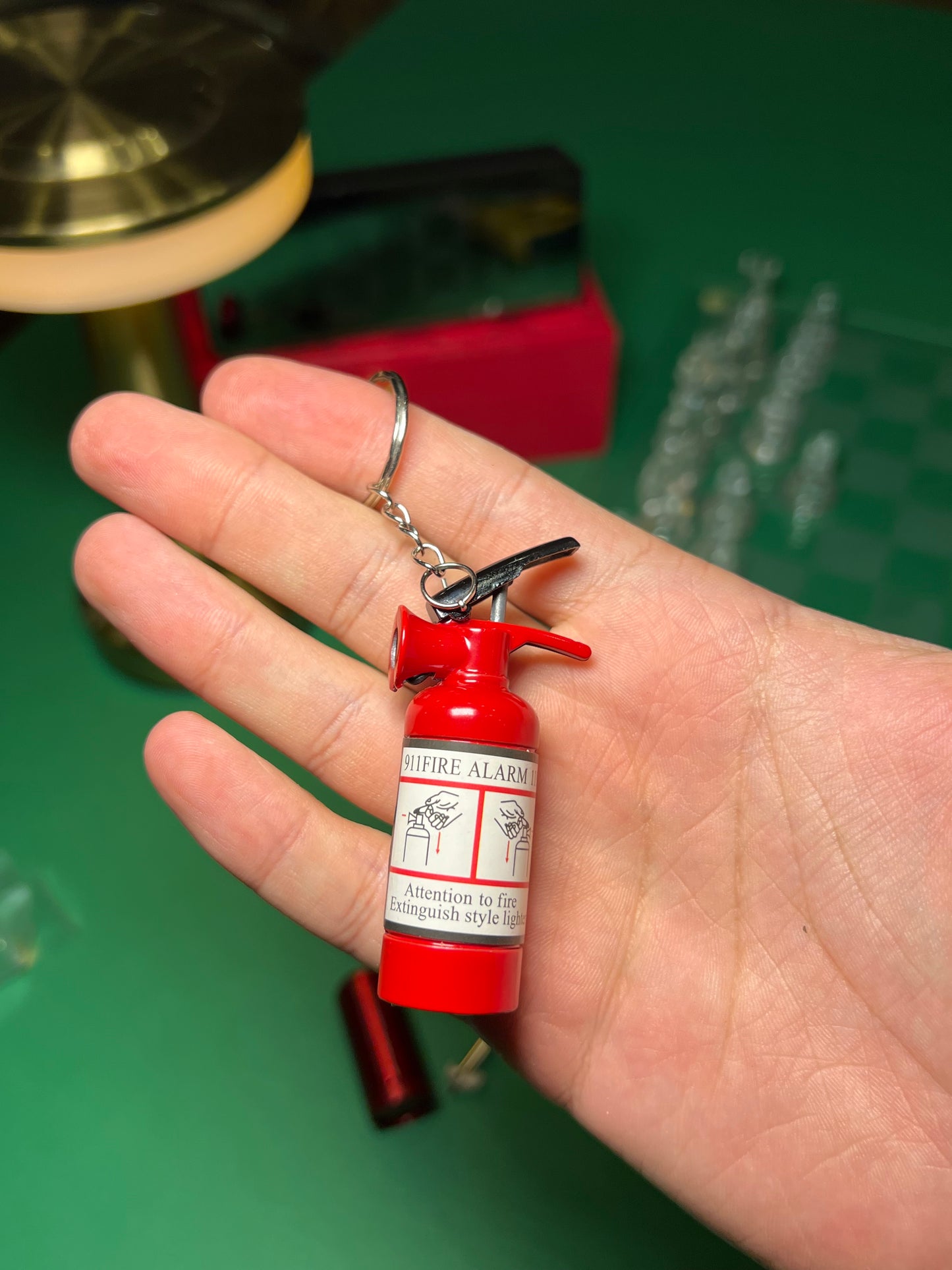 Fire alarm keychain