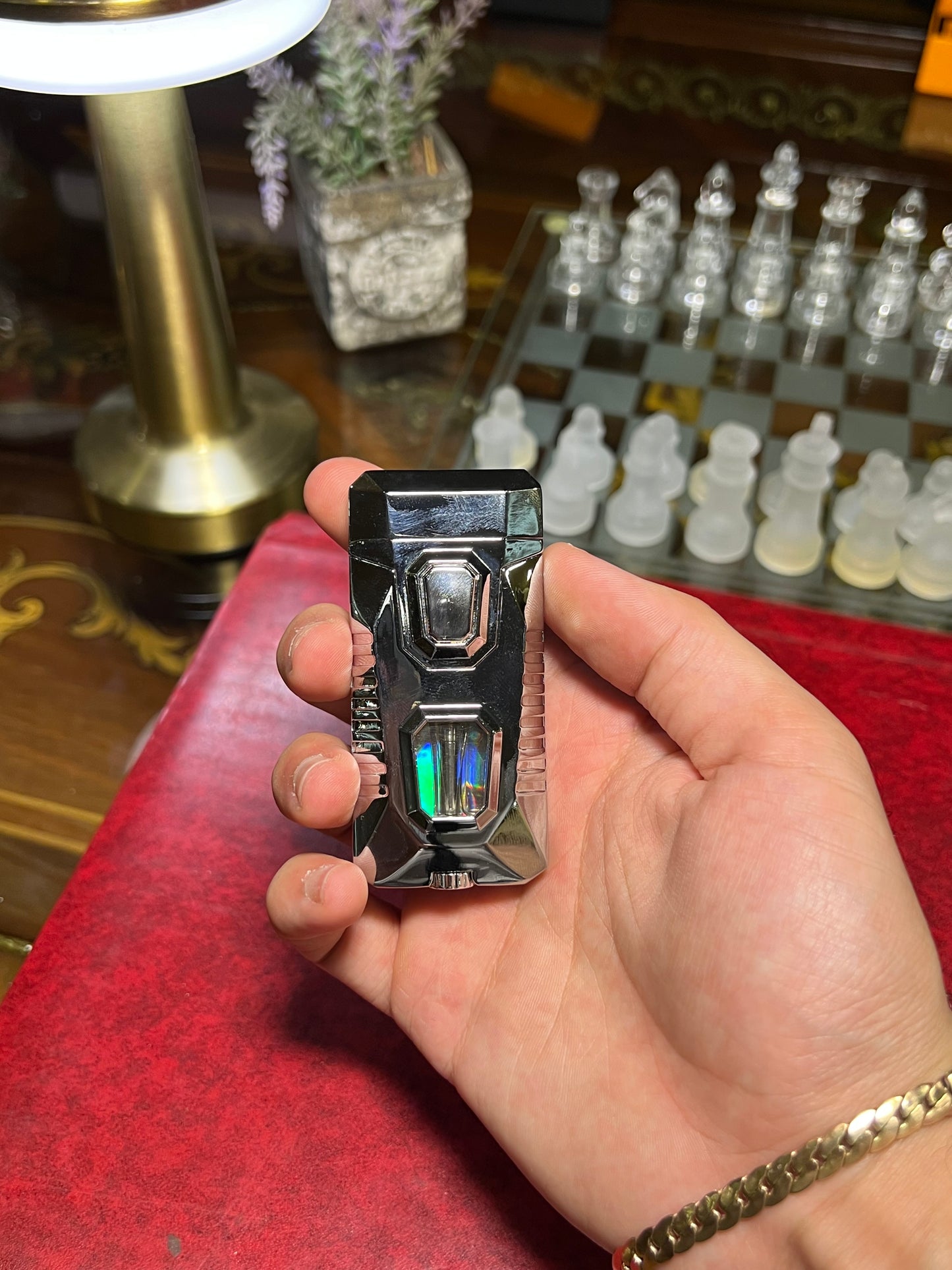 Blue led dual flame