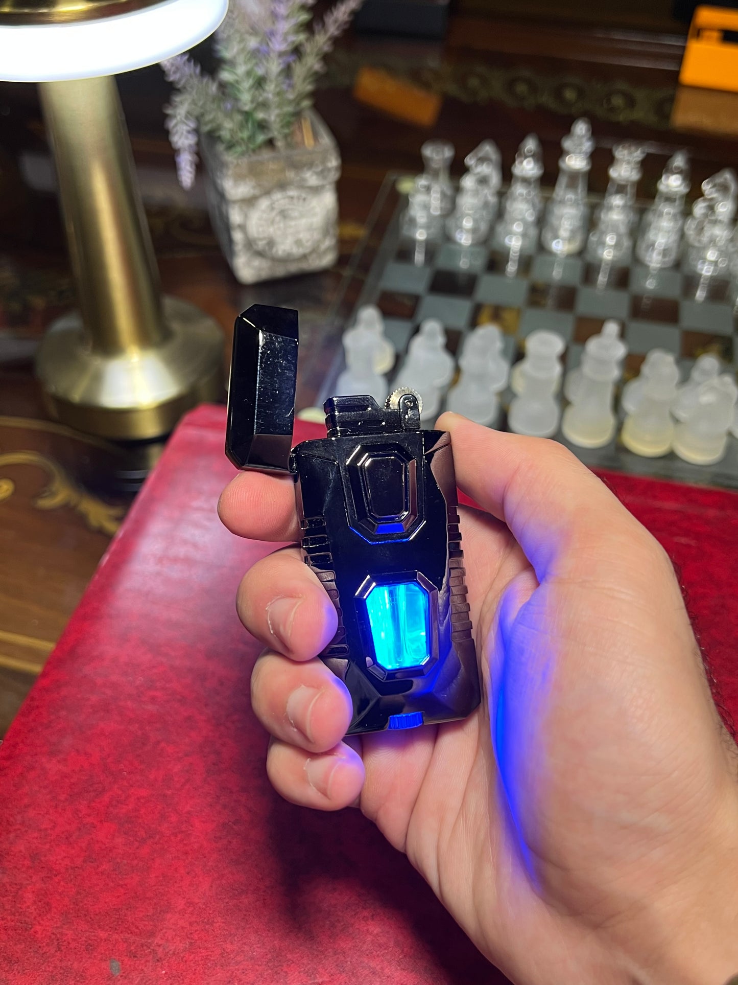 Blue led dual flame