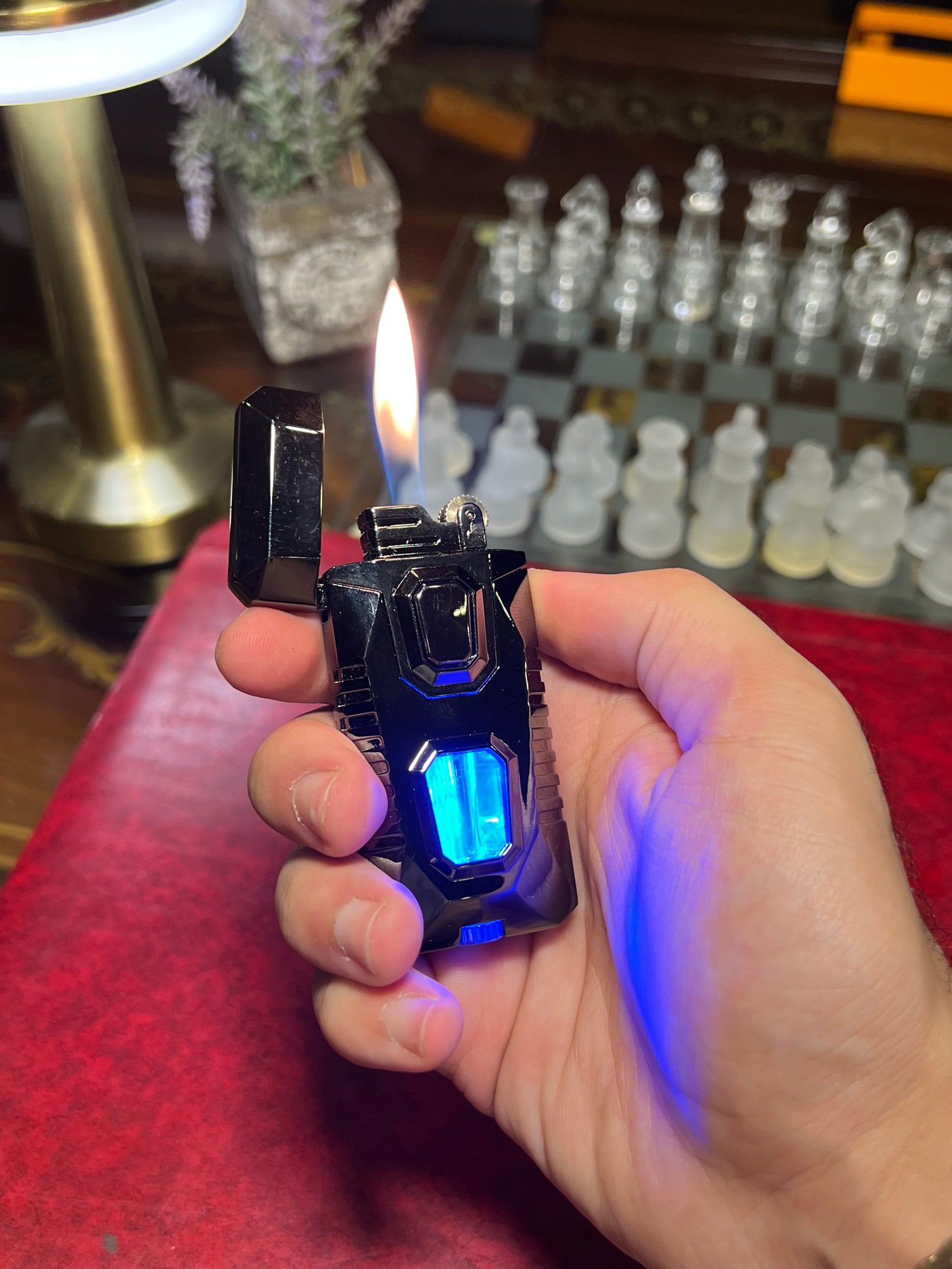Blue led dual flame