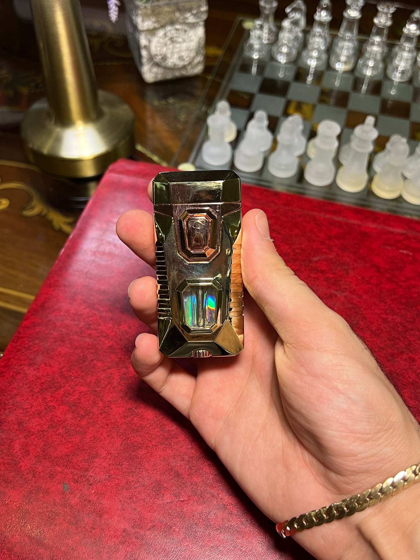 Blue led dual flame