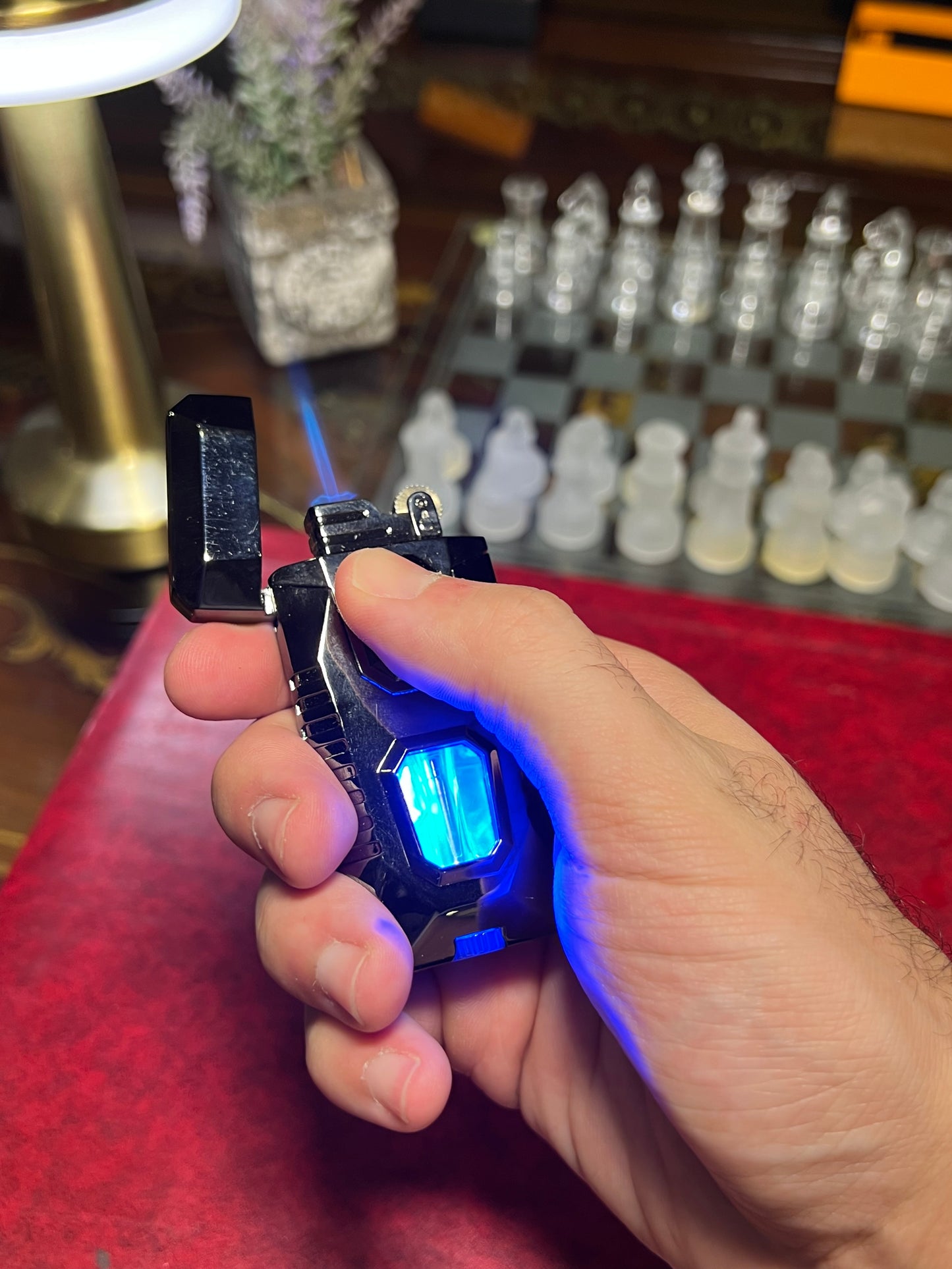 Blue led dual flame