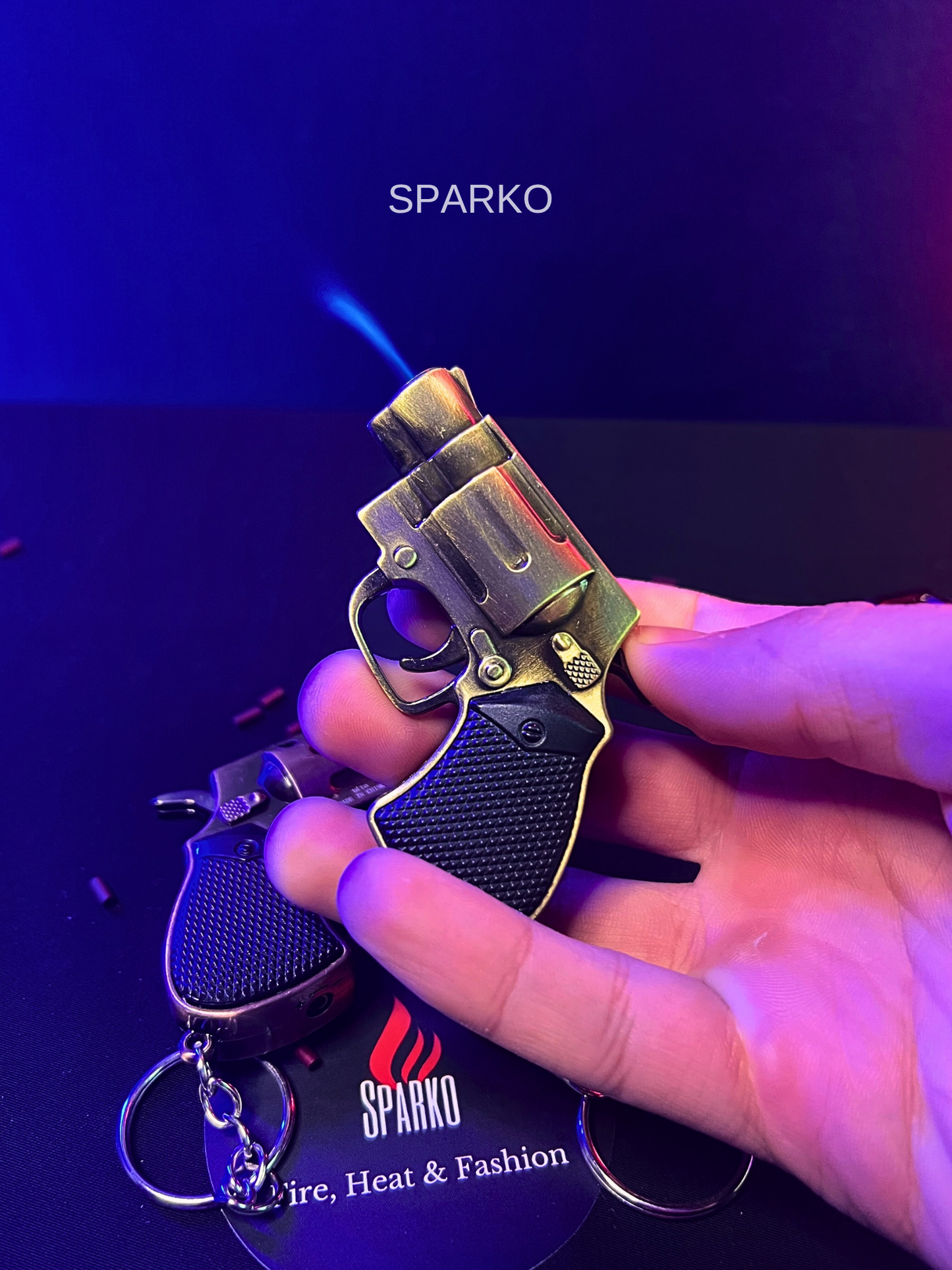 Key chain small gun lighter
