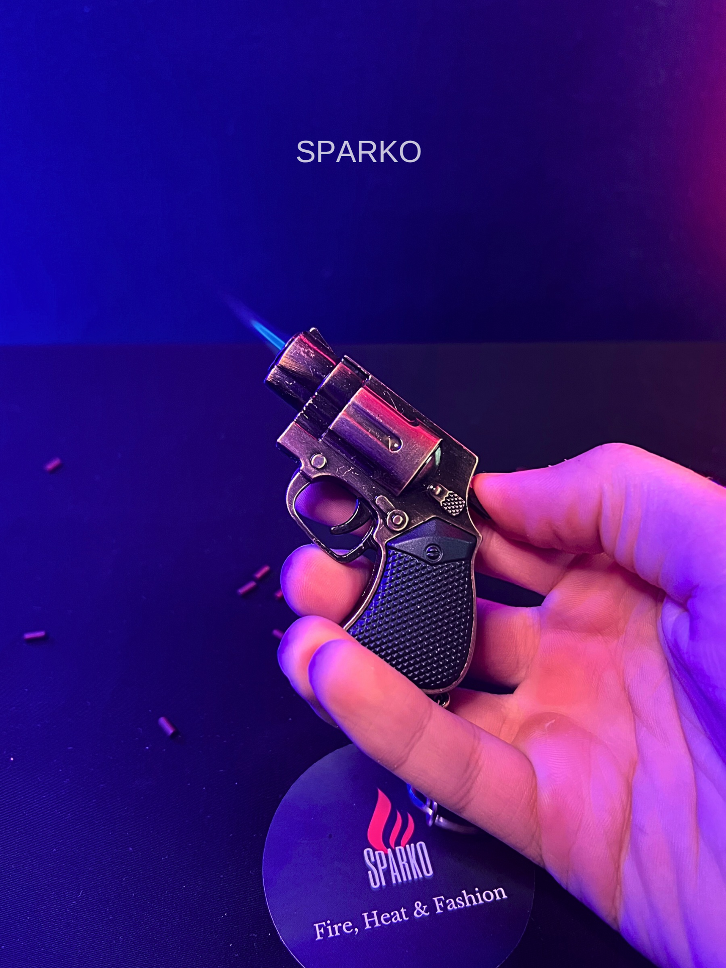 Key chain small gun lighter