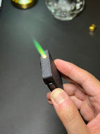 Green jet flame