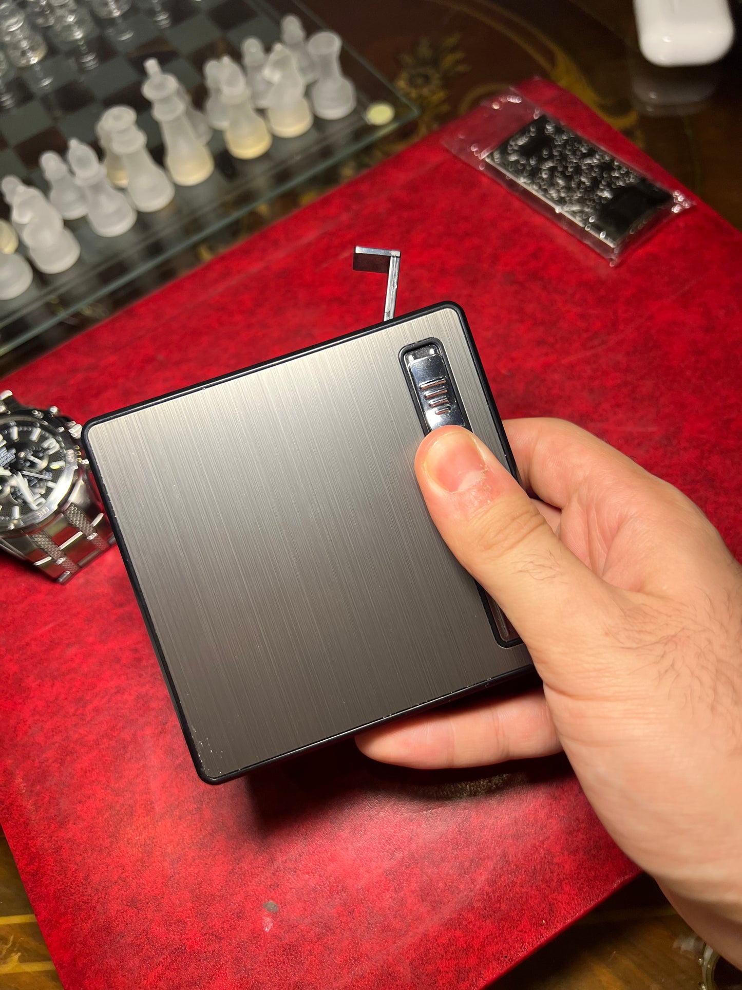 2x1 lighter & cigarette case