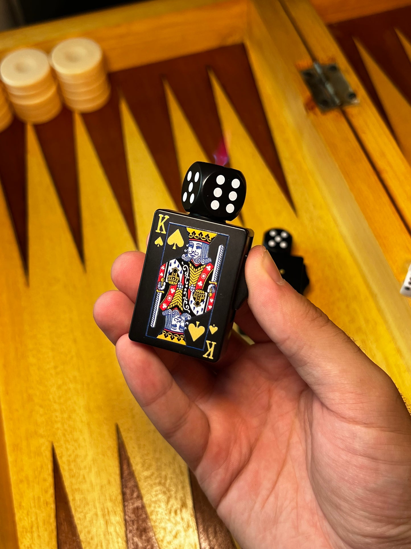 Dice lighter