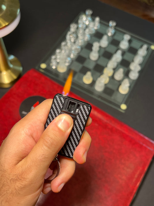 Carbon fiber keychain