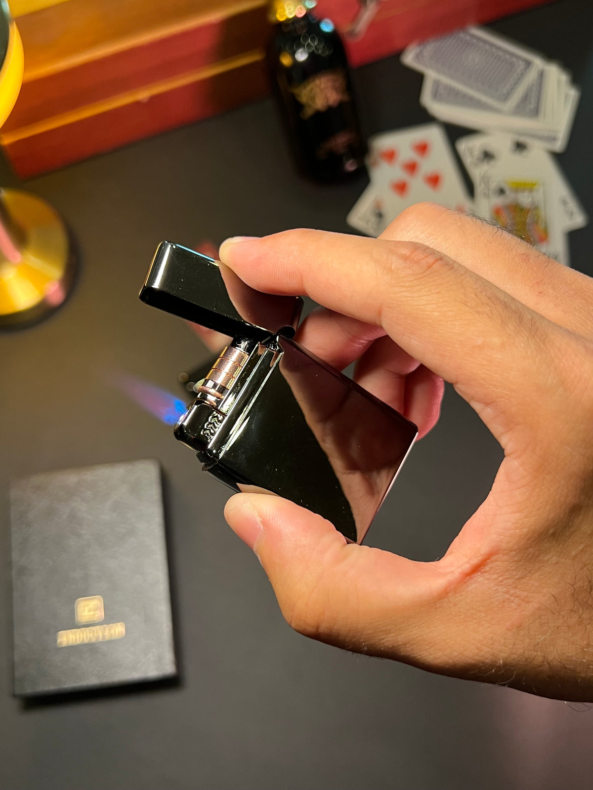 Roulette casino lighter